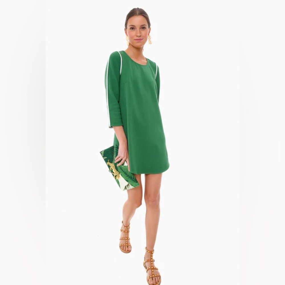 Tuckernuck Green Seamed Shift Dress